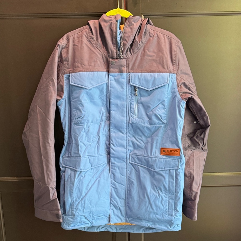 Burton Men's Blue and Gray Snowboarding/Ski Jacket